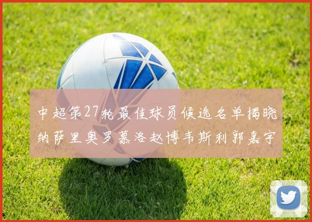 中超第27轮最佳球员候选名单揭晓纳萨里奥罗慕洛赵博韦斯利郭嘉宇争夺荣誉